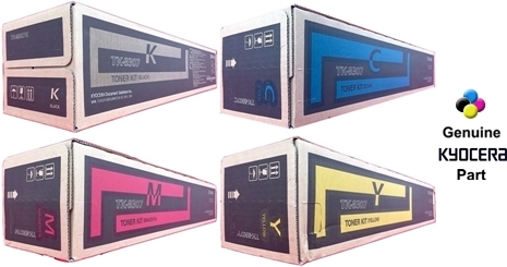 OEM Kyocera TK-8307K, TK-8307C, TK-8307M, TK-8307Y, TK8307K Toner  Cartridge, Pack (black & color), Use in TASKalfa 3050ci 3550ci 3051ci 3551ci